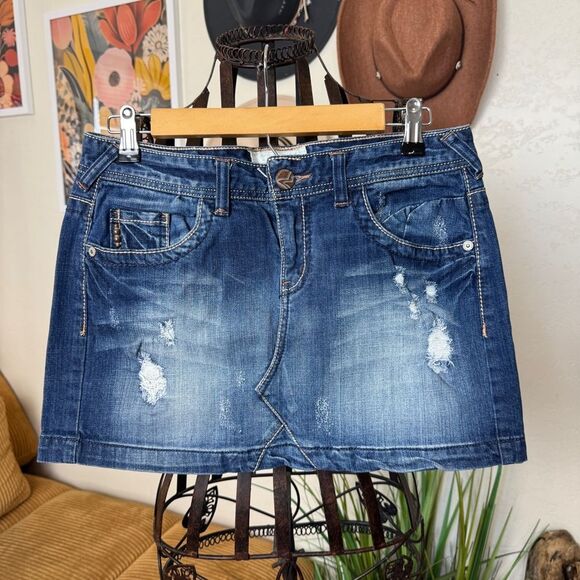 Maurice’s | denim jean skirt | 5 / 6 - Picture 1 of 10